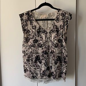 Rebecca Taylor Floral Silk Top